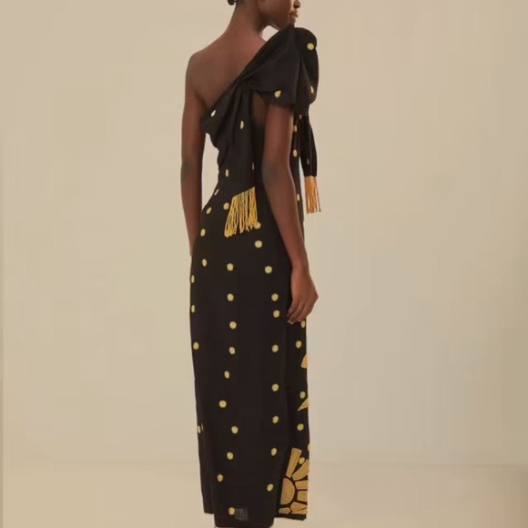 NEW Farm Rio Banana Tree Tie Euroflax™ Premium Linen Dress XS - Picture 3 of 12